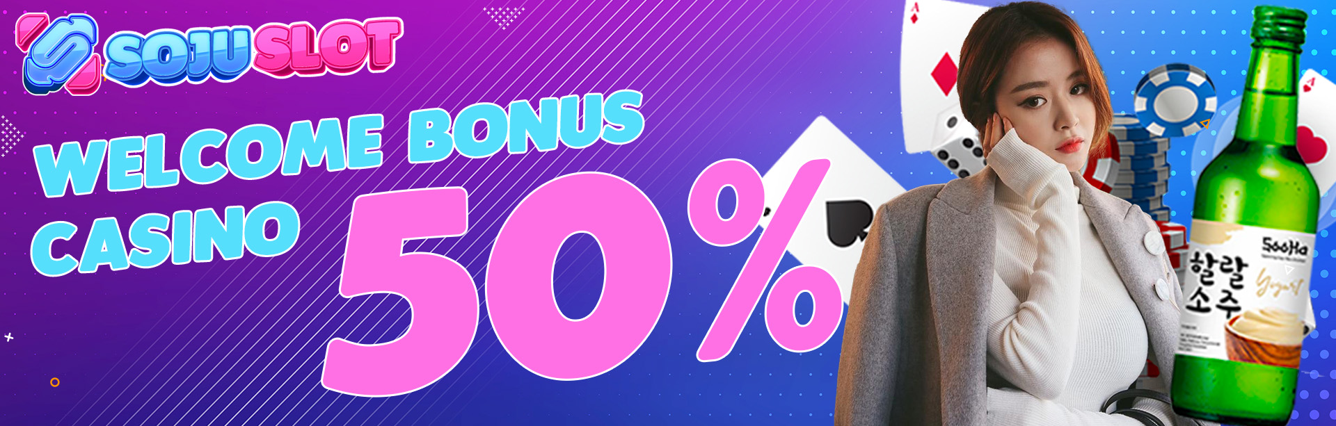 WELCOME BONUS CASINO 50%